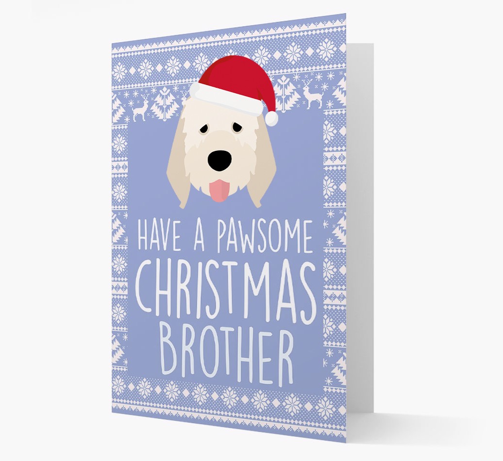 'Have a Pawsome Christmas' - Personalised {breedFullName} Christmas Card