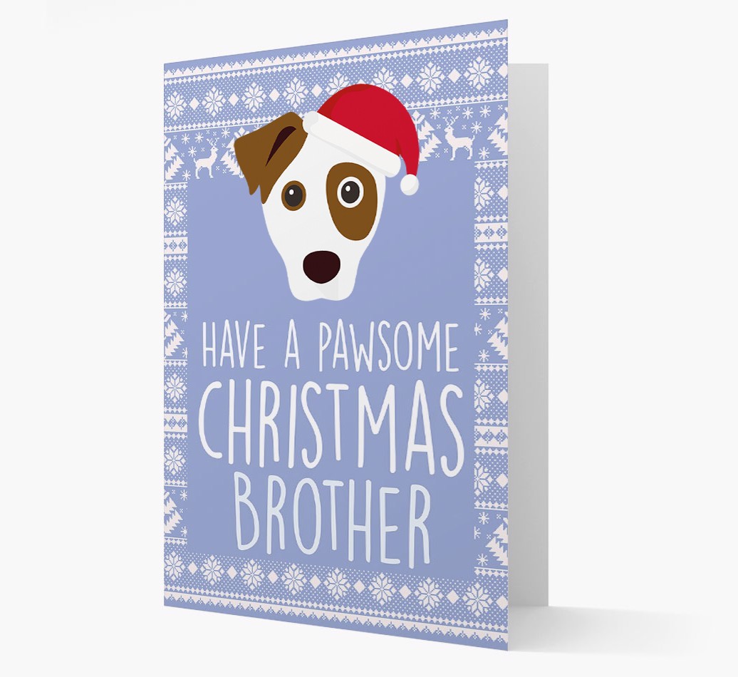 'Have a Pawsome Christmas' - Personalized {breedFullName} Christmas Card