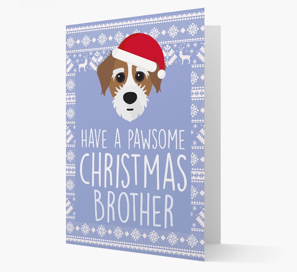 'Have a Pawsome Christmas' - Personalized {breedFullName} Christmas Card
