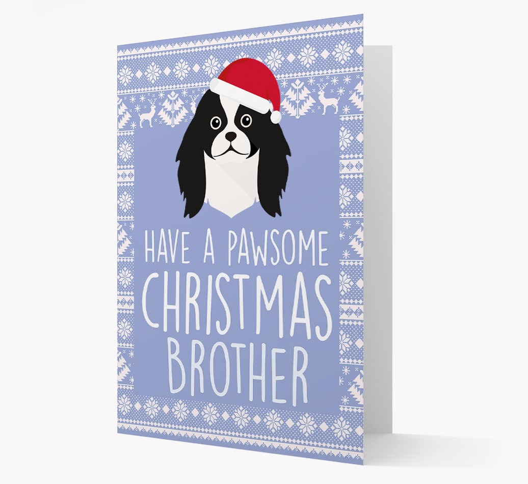 'Have a Pawsome Christmas' - Personalized {breedFullName} Christmas Card