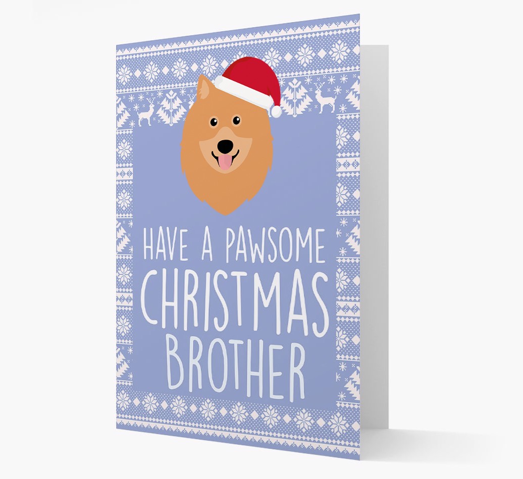 'Have a Pawsome Christmas' - Personalized {breedFullName} Christmas Card