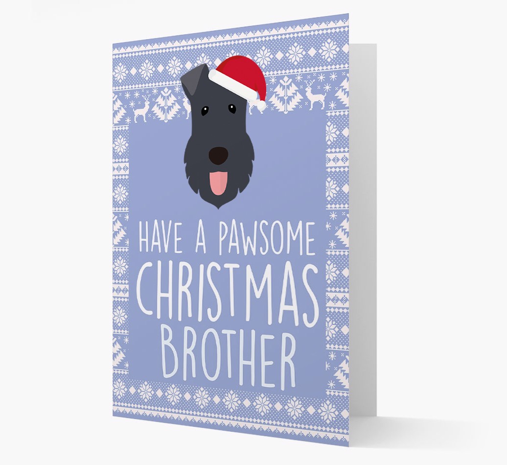 'Have a Pawsome Christmas' - Personalized {breedFullName} Christmas Card