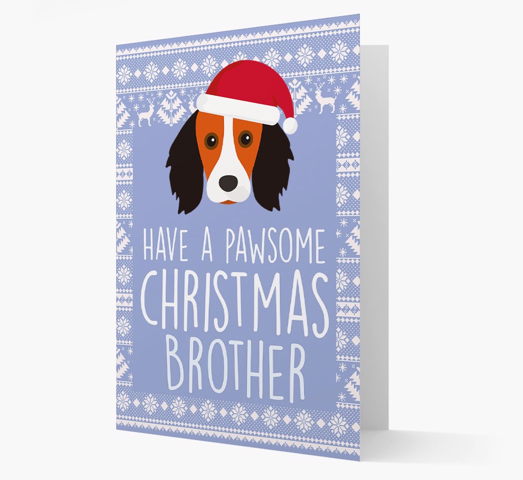 'Have a Pawsome Christmas' - Personalized {breedFullName} Christmas Card