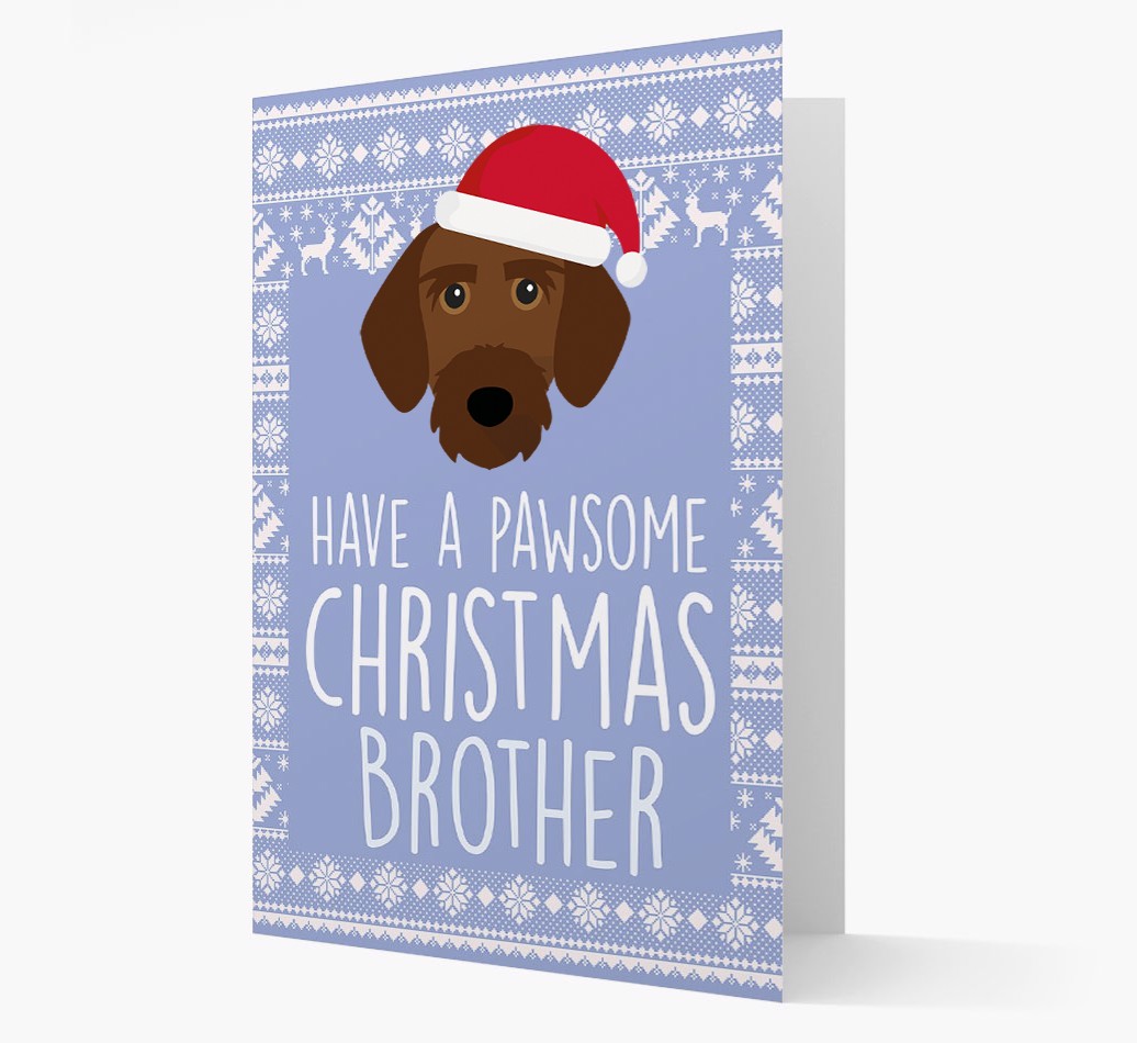 'Have a Pawsome Christmas' - Personalised {breedFullName} Christmas Card