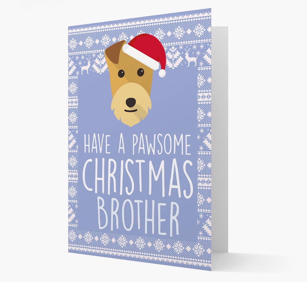 'Have a Pawsome Christmas' - Personalized {breedFullName} Christmas Card