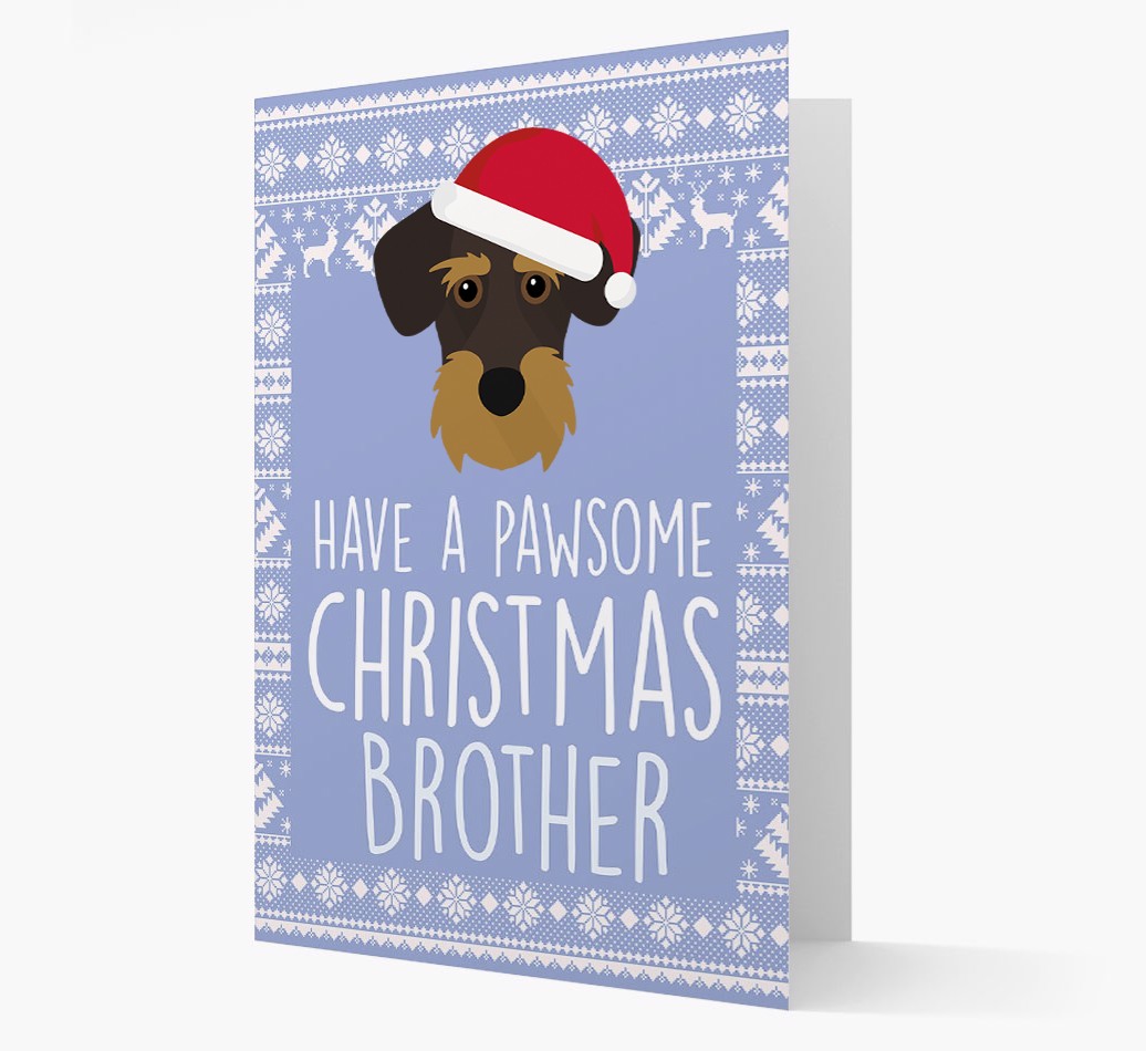 'Have a Pawsome Christmas' - Personalized {breedFullName} Christmas Card