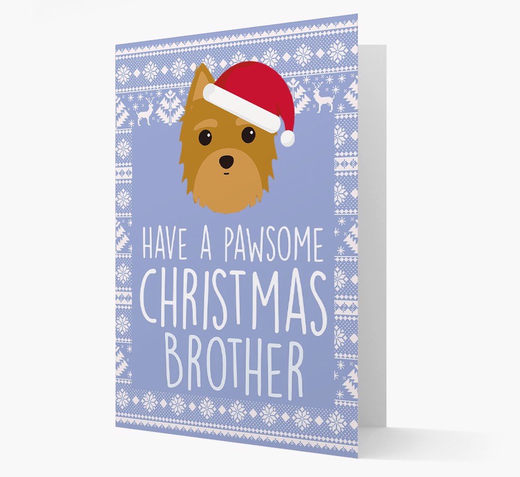 'Have a Pawsome Christmas' - Personalised {breedFullName} Christmas Card