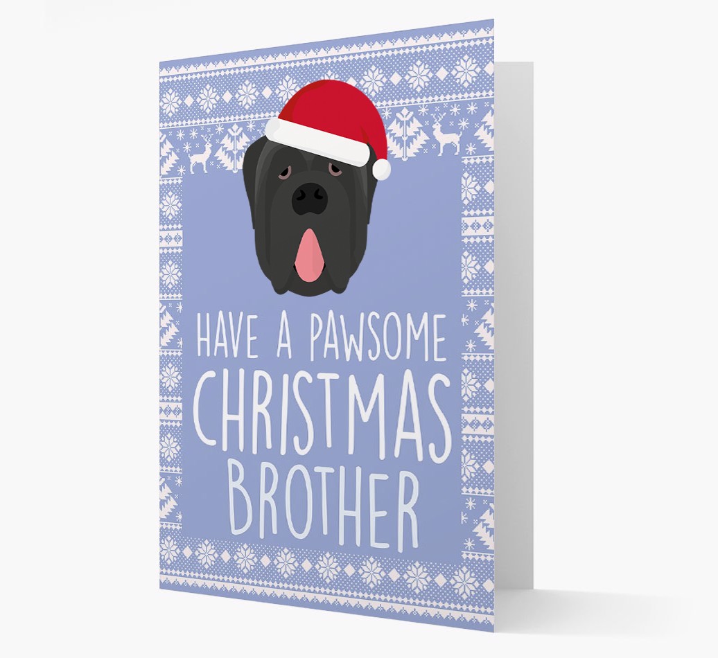 'Have a Pawsome Christmas' - Personalized {breedFullName} Christmas Card