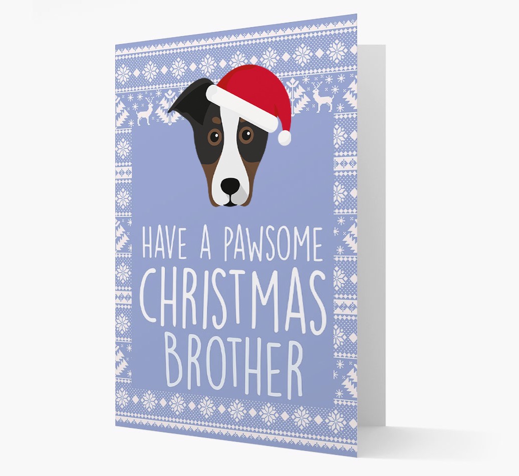 'Have a Pawsome Christmas' - Personalized {breedFullName} Christmas Card