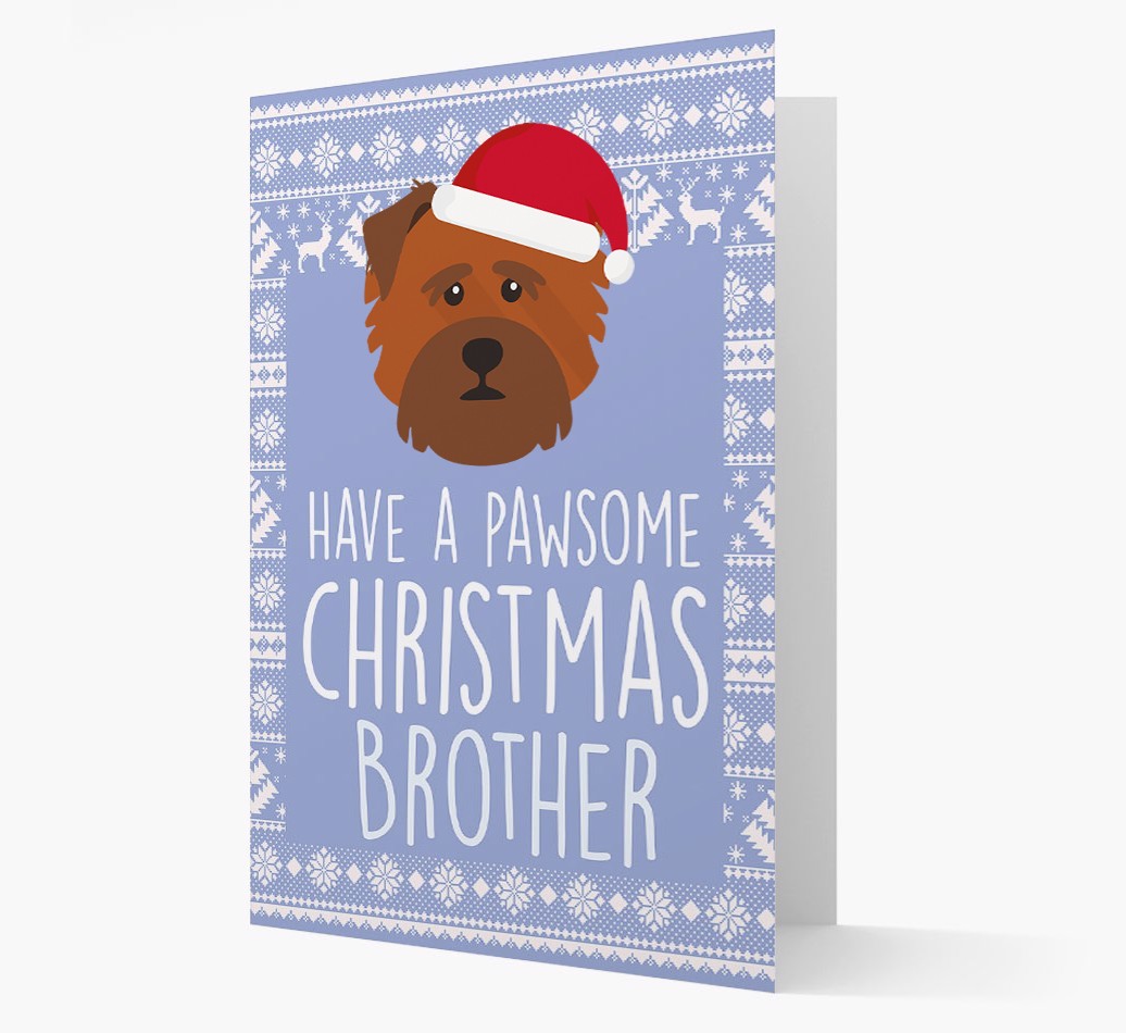 'Have a Pawsome Christmas' - Personalised {breedFullName} Christmas Card