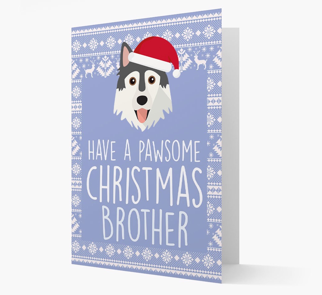 'Have a Pawsome Christmas' - Personalised {breedFullName} Christmas Card