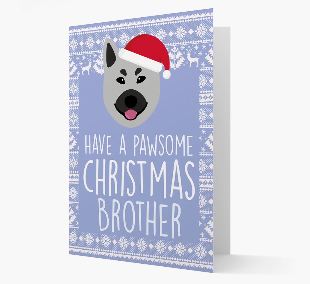'Have a Pawsome Christmas' - Personalised {breedFullName} Christmas Card