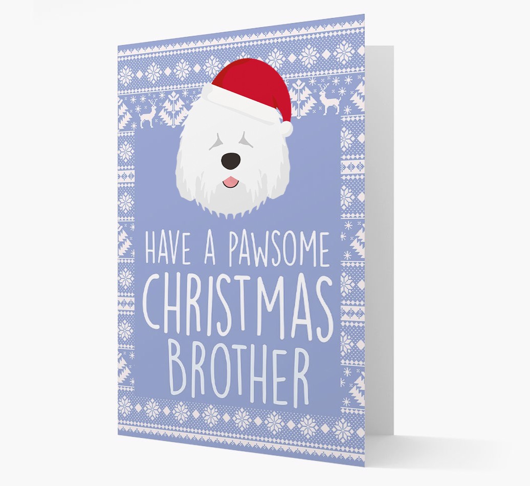 'Have a Pawsome Christmas' - Personalised {breedFullName} Christmas Card