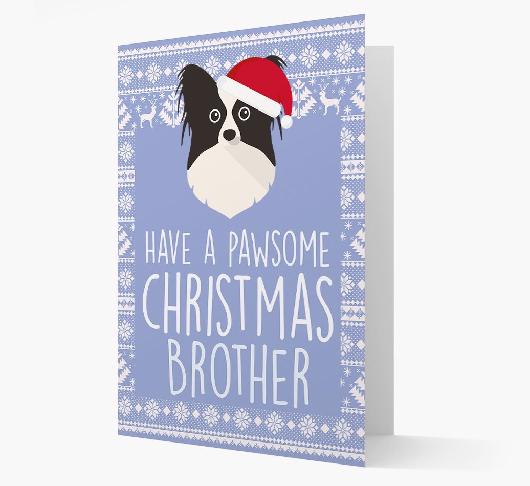 'Have a Pawsome Christmas' - Personalized {breedFullName} Christmas Card