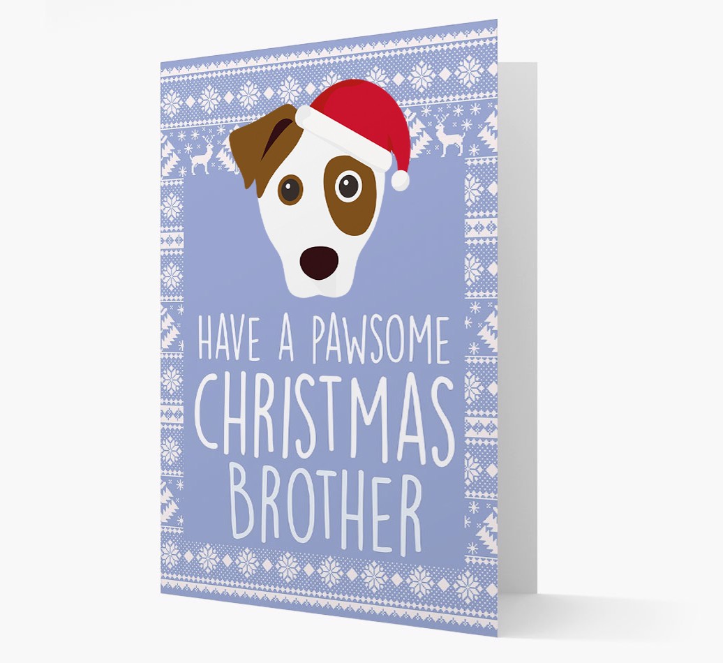 'Have a Pawsome Christmas' - Personalized {breedFullName} Christmas Card