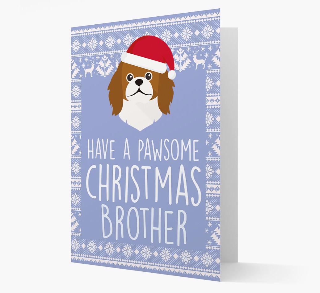 'Have a Pawsome Christmas' - Personalized {breedFullName} Christmas Card