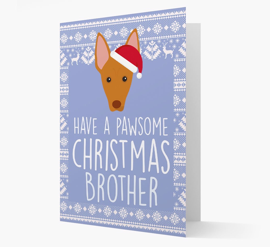 'Have a Pawsome Christmas' - Personalized {breedFullName} Christmas Card