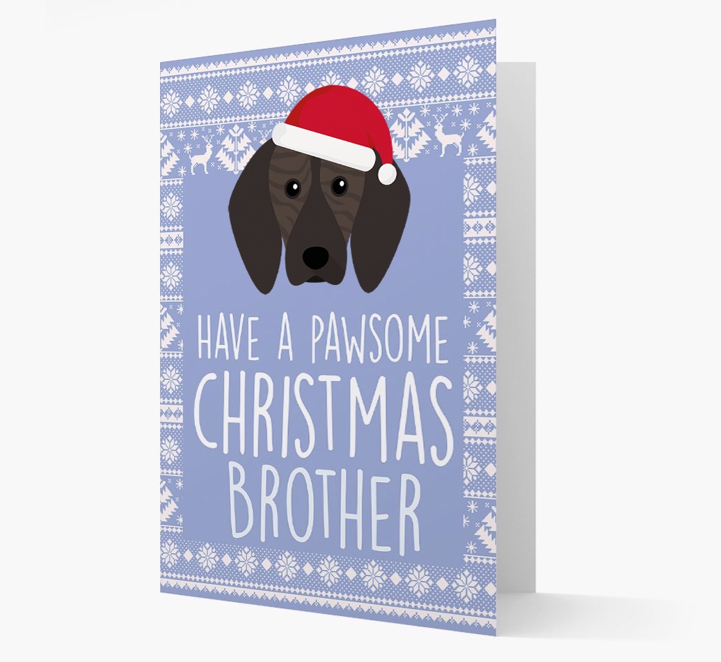 'Have a Pawsome Christmas' - Personalized {breedFullName} Christmas Card