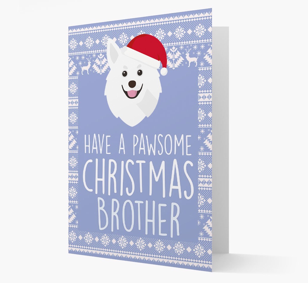 'Have a Pawsome Christmas' - Personalized {breedFullName} Christmas Card