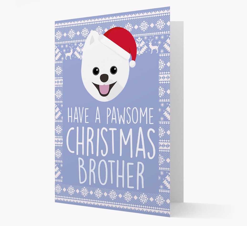 'Have a Pawsome Christmas' - Personalized {breedFullName} Christmas Card
