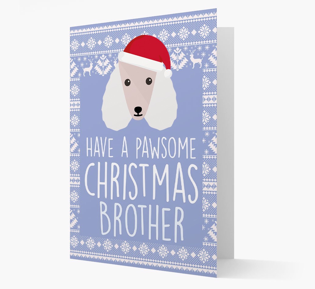 'Have a Pawsome Christmas' - Personalized {breedFullName} Christmas Card