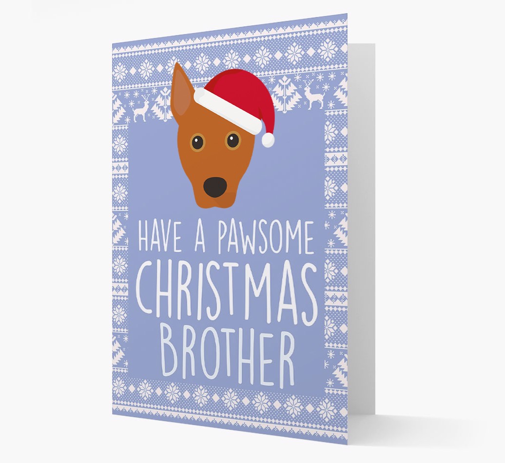 'Have a Pawsome Christmas' - Personalized {breedFullName} Christmas Card