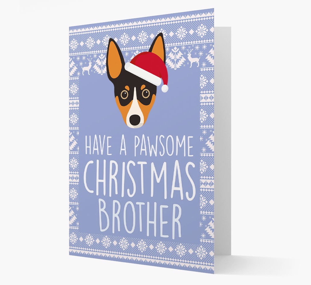 'Have a Pawsome Christmas' - Personalized {breedFullName} Christmas Card