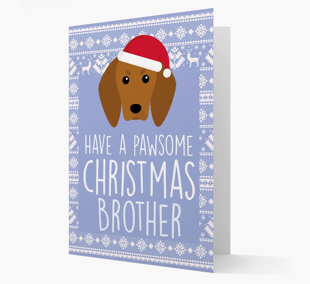 'Have a Pawsome Christmas' - Personalised {breedFullName} Christmas Card