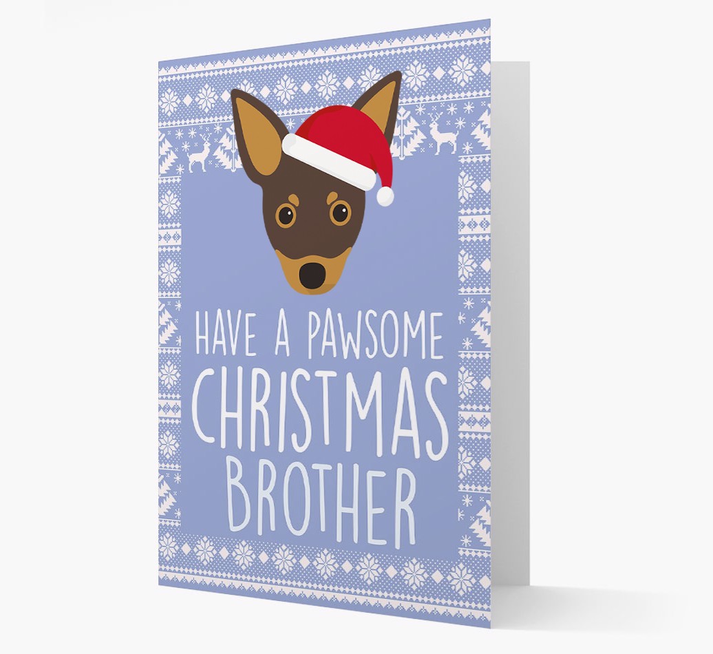 'Have a Pawsome Christmas' - Personalised {breedFullName} Christmas Card