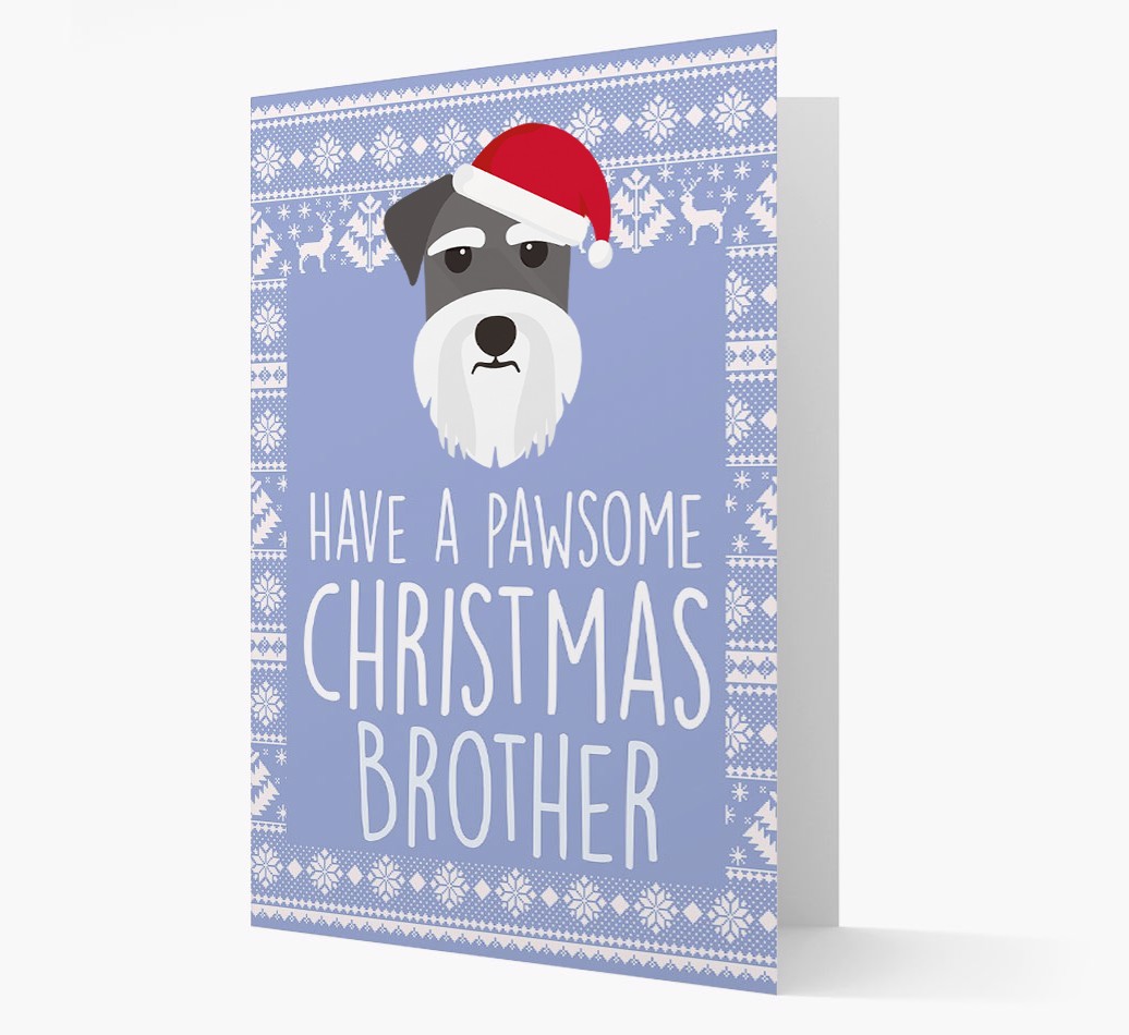 'Have a Pawsome Christmas' - Personalized {breedFullName} Christmas Card