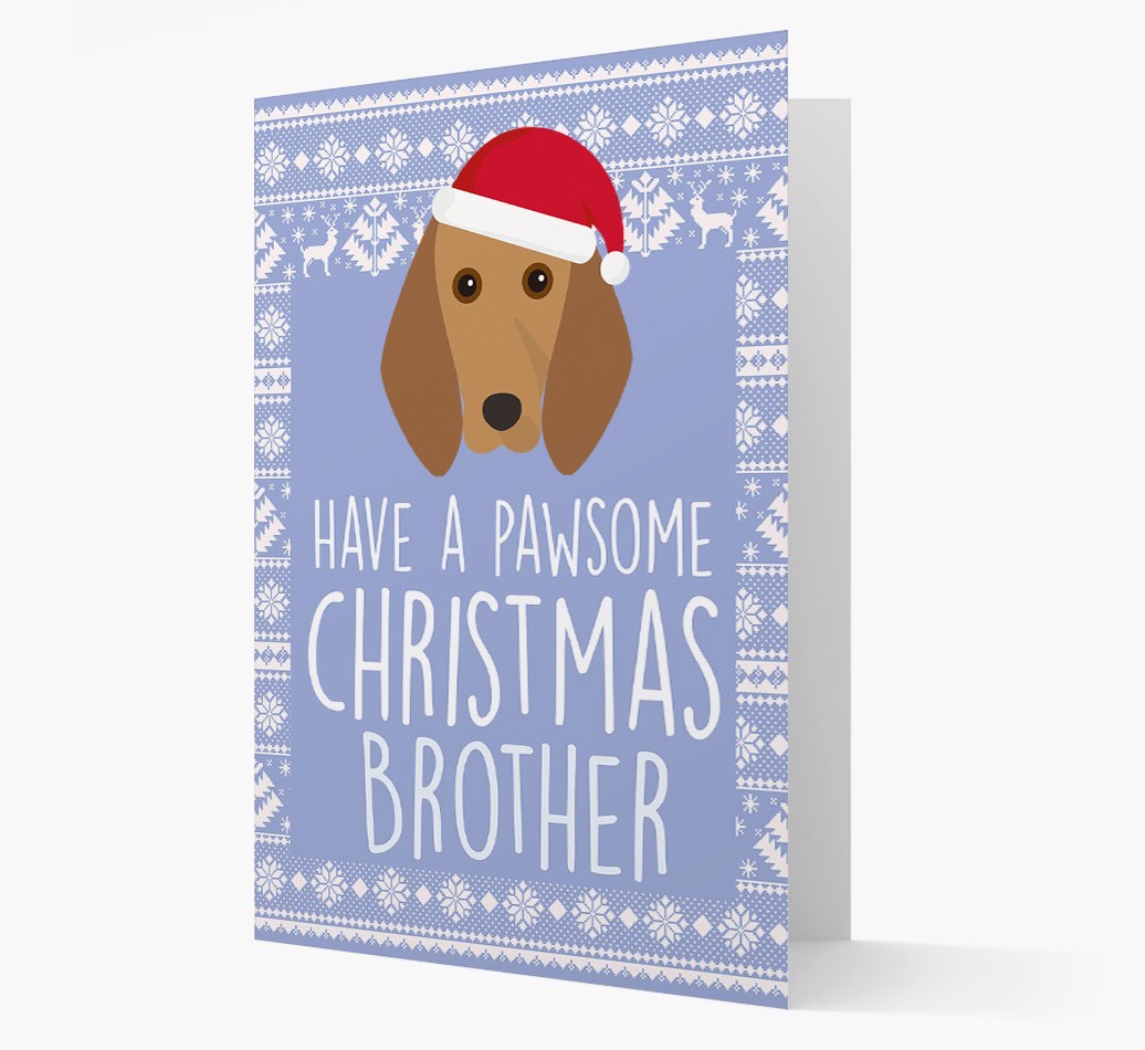 'Have a Pawsome Christmas' - Personalised {breedFullName} Christmas Card