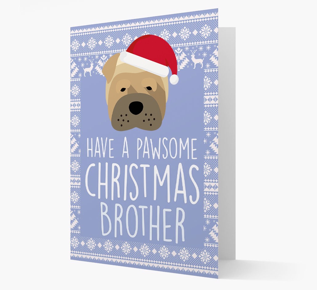 'Have a Pawsome Christmas' - Personalised {breedFullName} Christmas Card