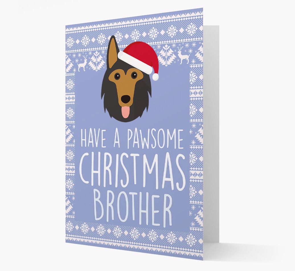 'Have a Pawsome Christmas' - Personalized {breedFullName} Christmas Card