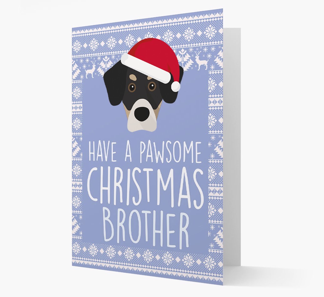 'Have a Pawsome Christmas' - Personalized {breedFullName} Christmas Card