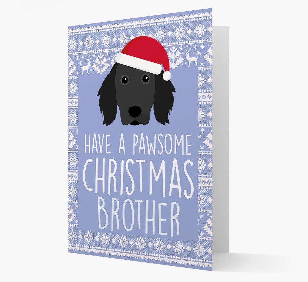 'Have a Pawsome Christmas' - Personalized {breedFullName} Christmas Card