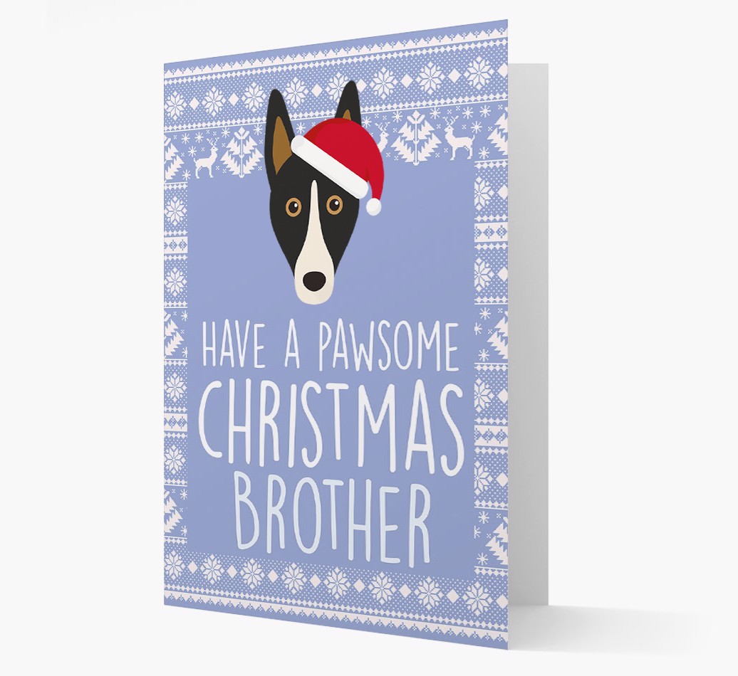 'Have a Pawsome Christmas' - Personalized {breedFullName} Christmas Card