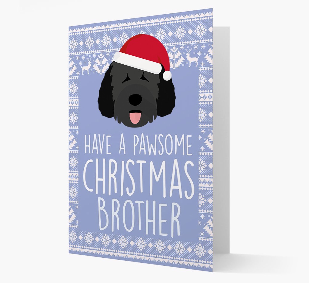 'Have a Pawsome Christmas' - Personalized {breedFullName} Christmas Card