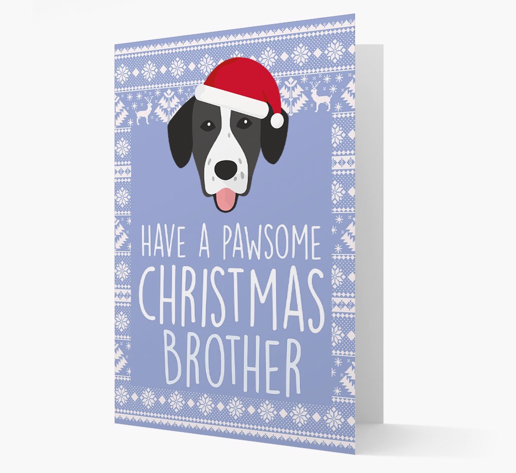 'Have a Pawsome Christmas' - Personalized {breedFullName} Christmas Card