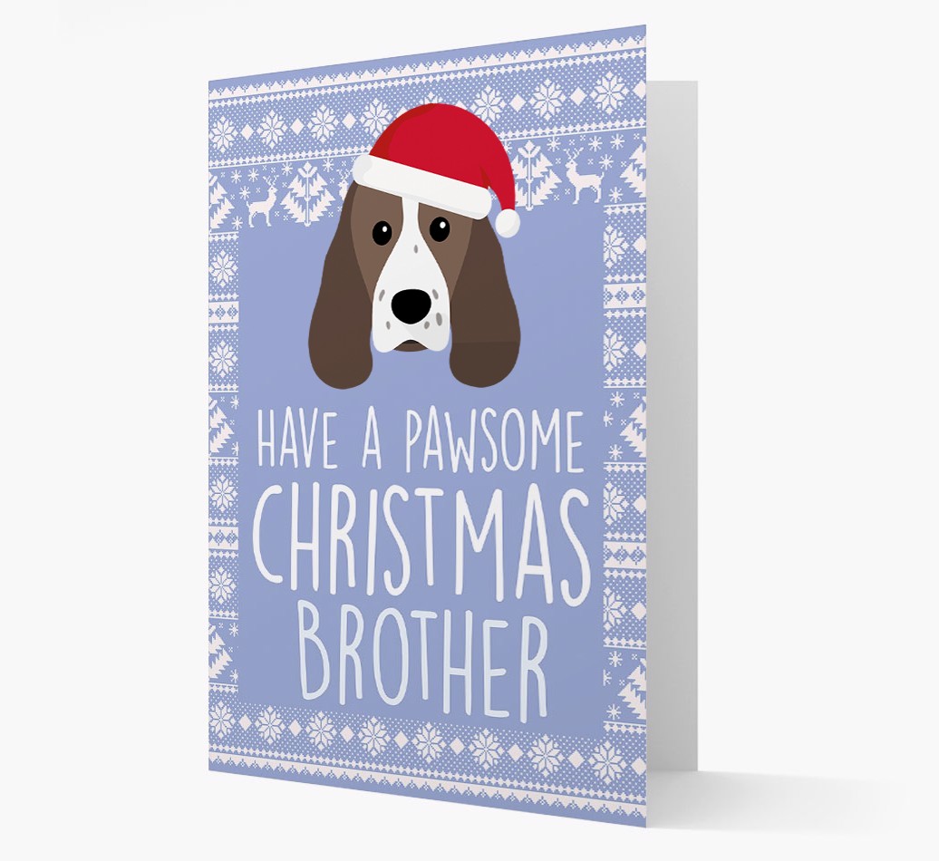 'Have a Pawsome Christmas' - Personalized {breedFullName} Christmas Card
