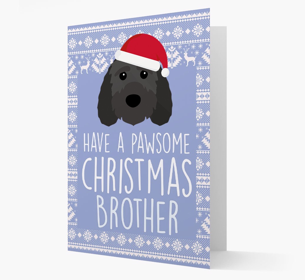 'Have a Pawsome Christmas' - Personalized {breedFullName} Christmas Card
