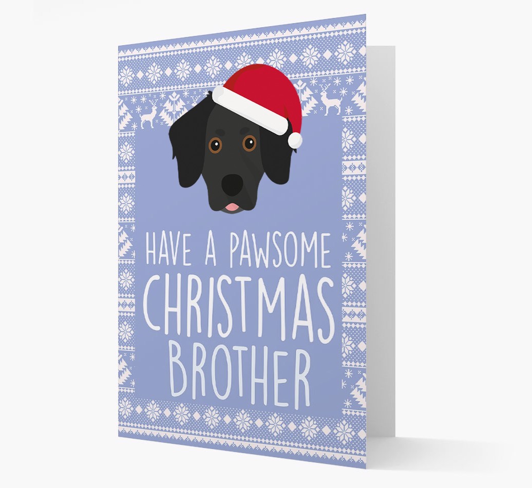 'Have a Pawsome Christmas' - Personalized {breedFullName} Christmas Card