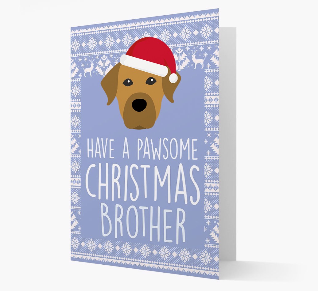 'Have a Pawsome Christmas' - Personalized {breedFullName} Christmas Card