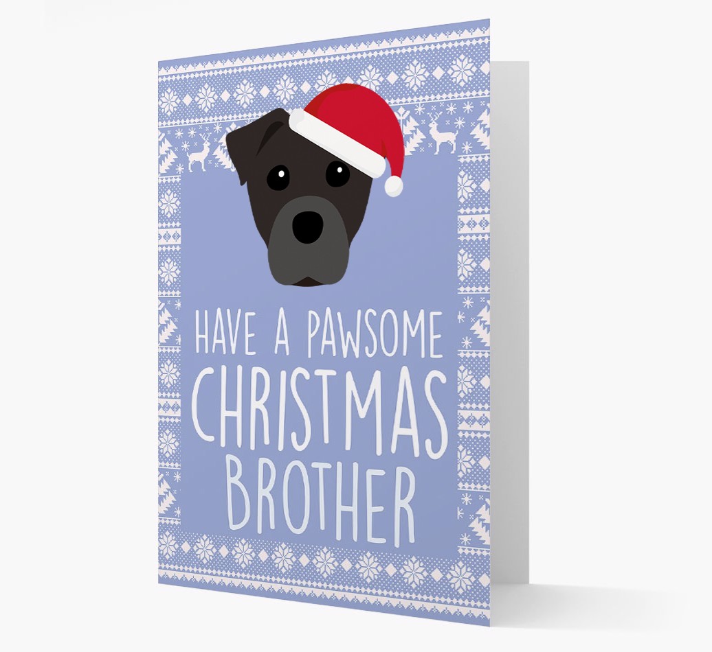 'Have a Pawsome Christmas' - Personalized {breedFullName} Christmas Card
