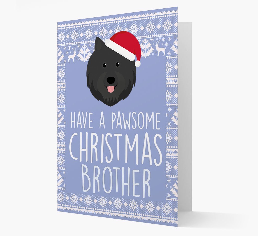 'Have a Pawsome Christmas' - Personalized {breedFullName} Christmas Card
