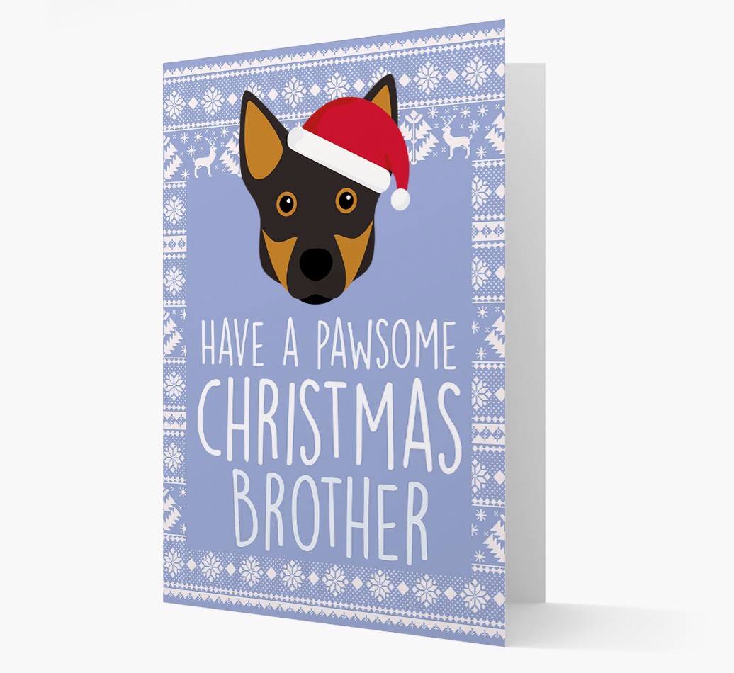 'Have a Pawsome Christmas' - Personalized {breedFullName} Christmas Card