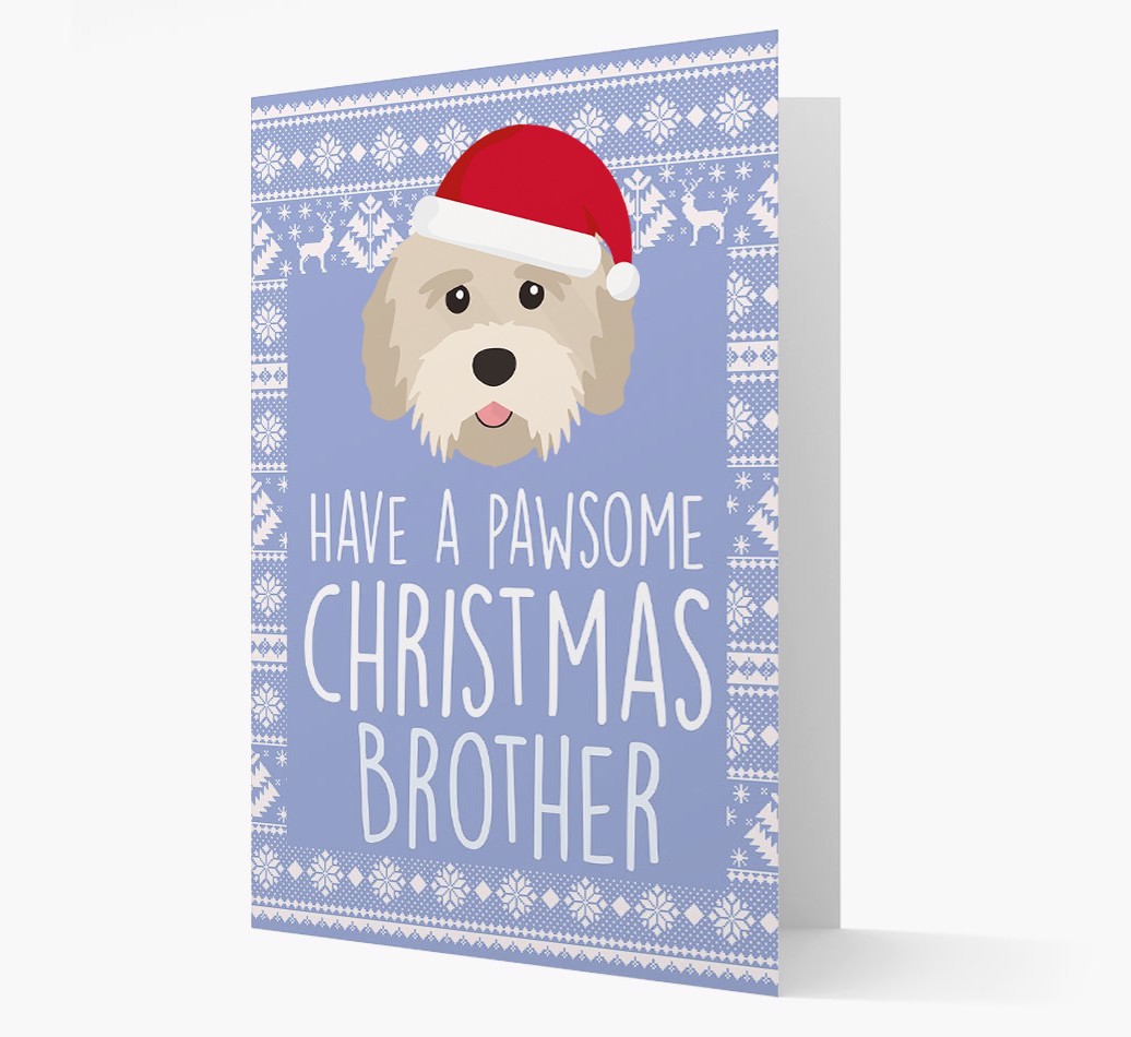 'Have a Pawsome Christmas' - Personalised {breedFullName} Christmas Card