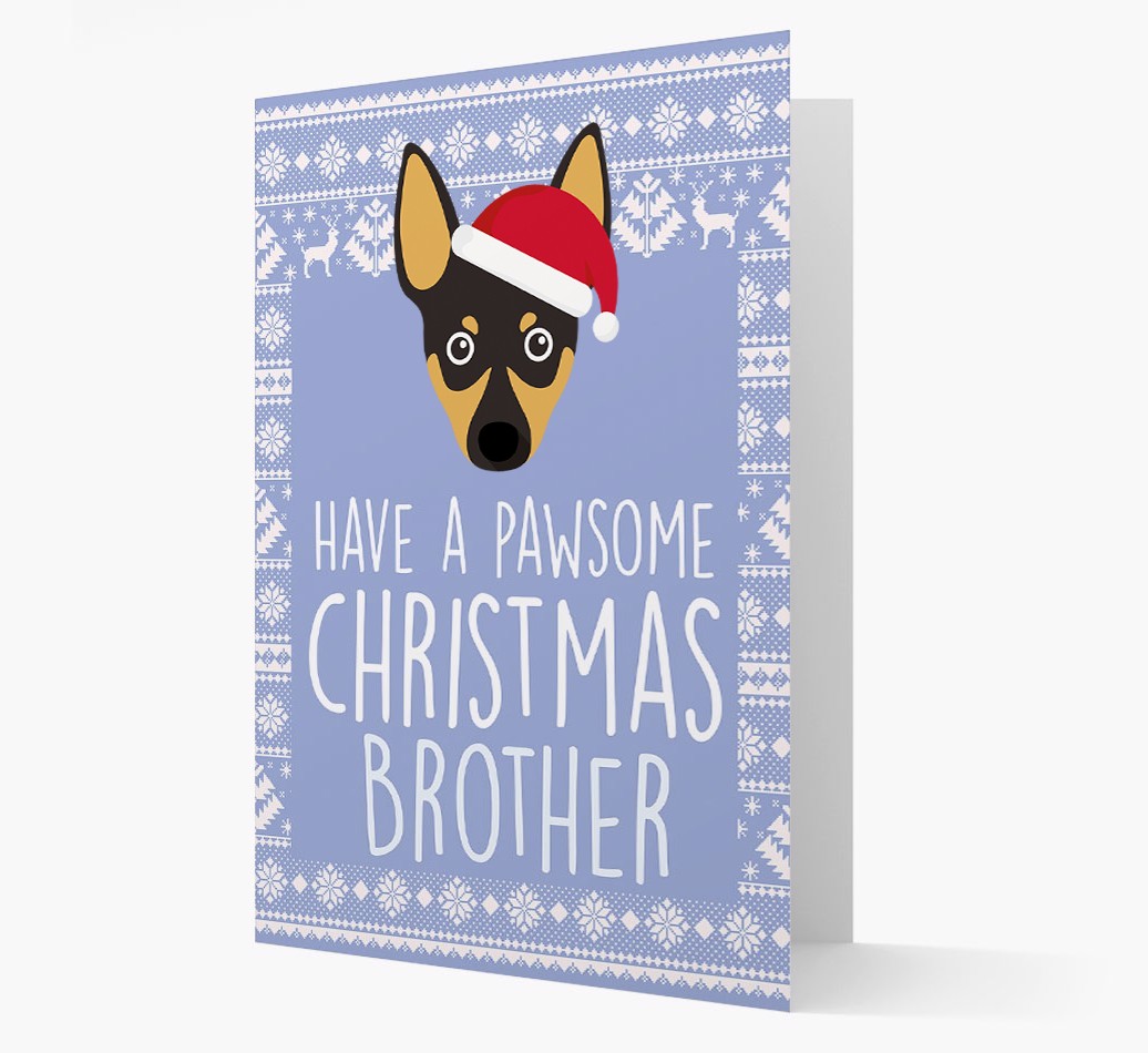 'Have a Pawsome Christmas' - Personalised {breedFullName} Christmas Card