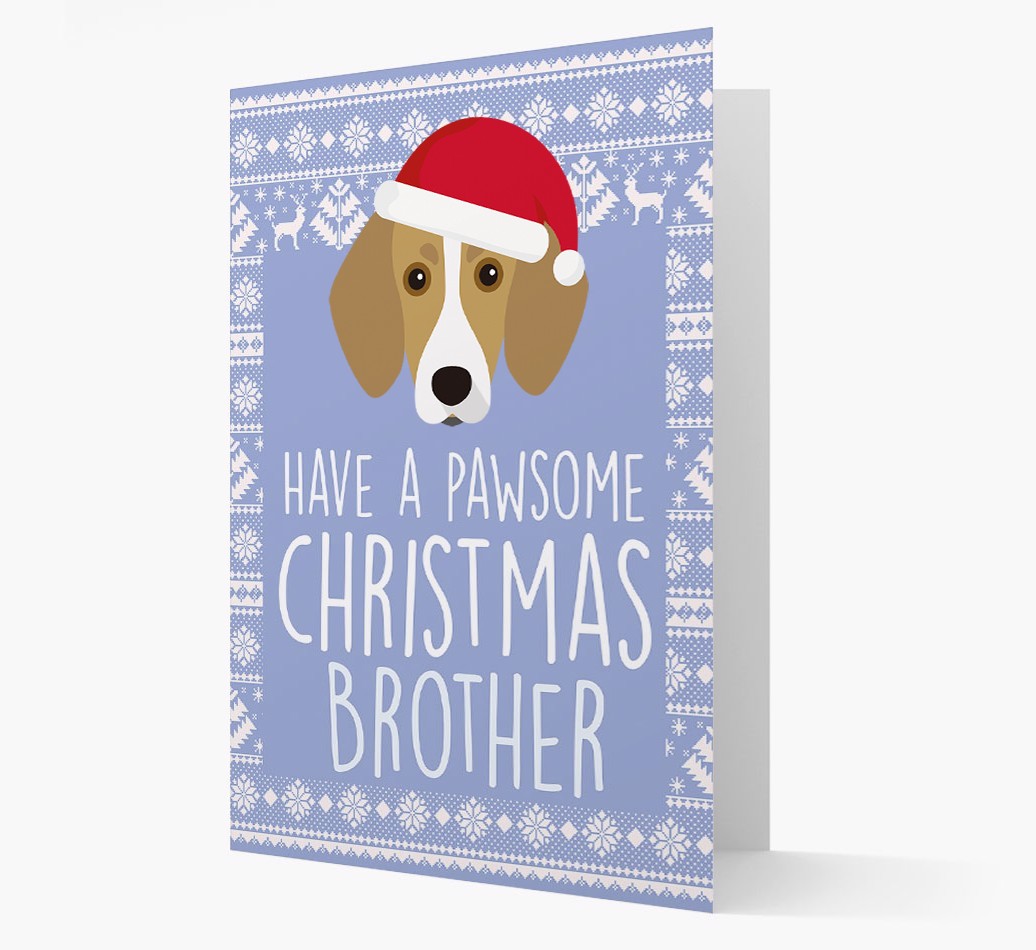 'Have a Pawsome Christmas' - Personalised {breedFullName} Christmas Card