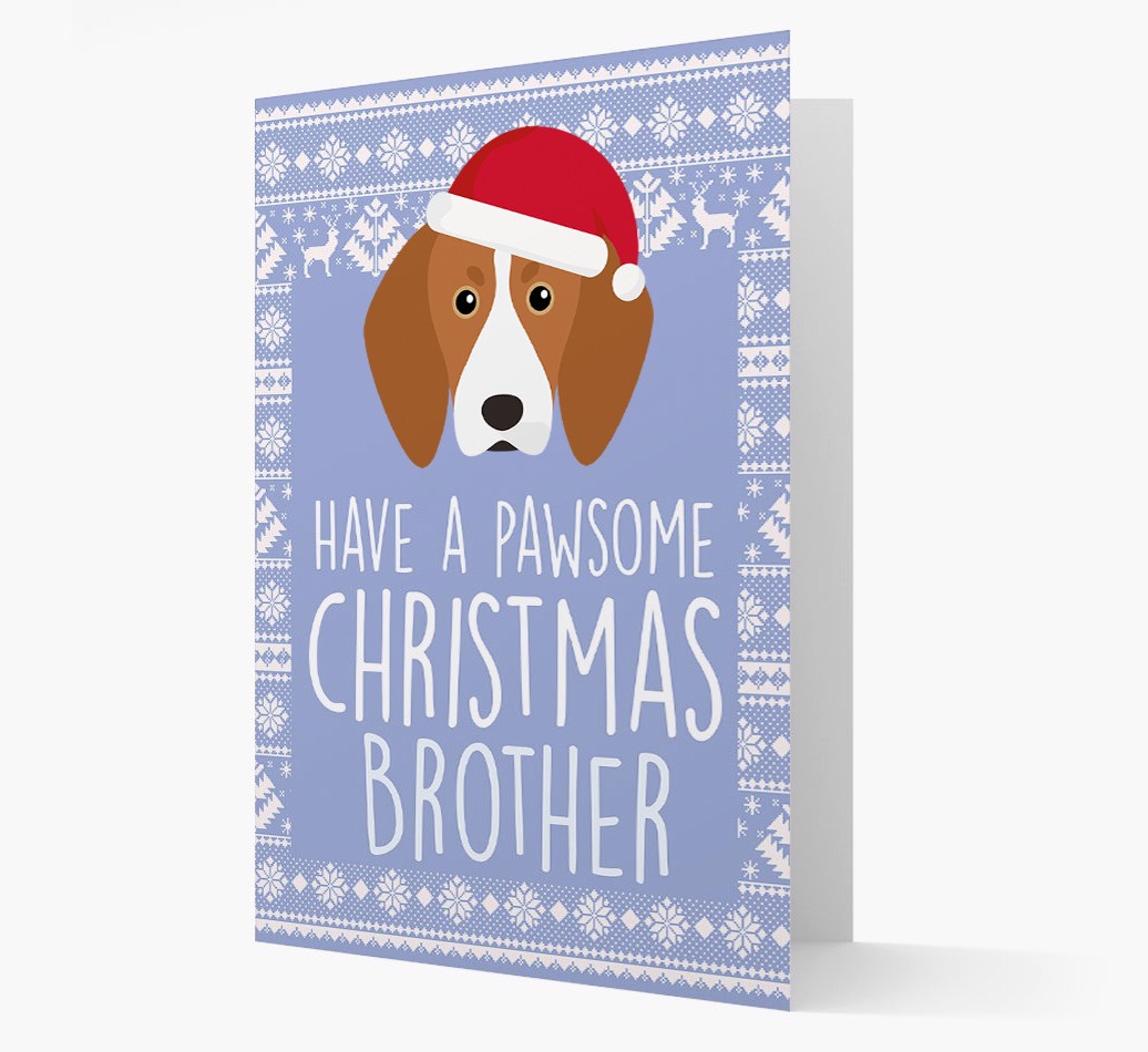 'Have a Pawsome Christmas' - Personalized {breedFullName} Christmas Card