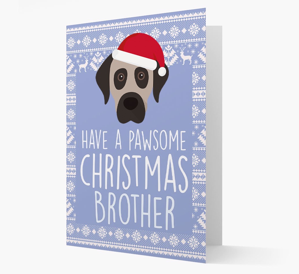 'Have a Pawsome Christmas' - Personalized {breedFullName} Christmas Card